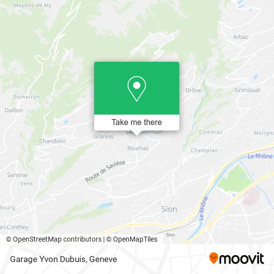 Garage Yvon Dubuis map