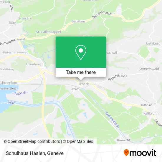 Schulhaus Haslen map