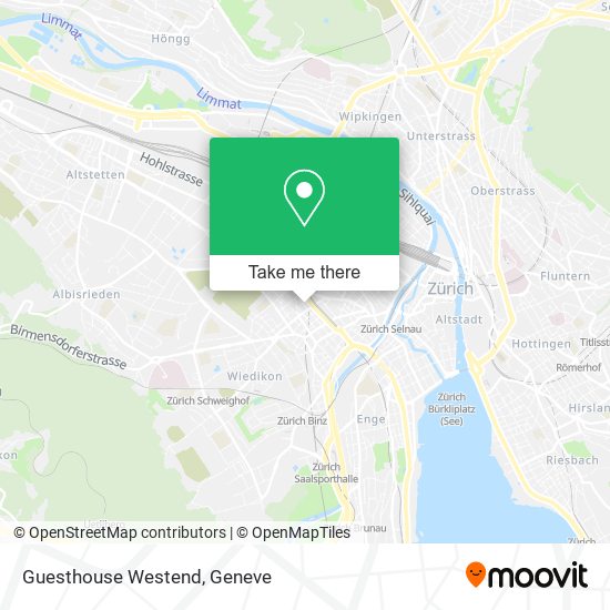 Guesthouse Westend map