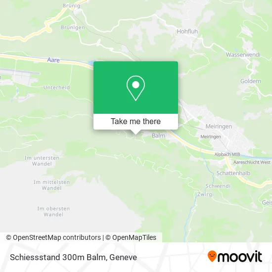 Schiessstand 300m Balm map