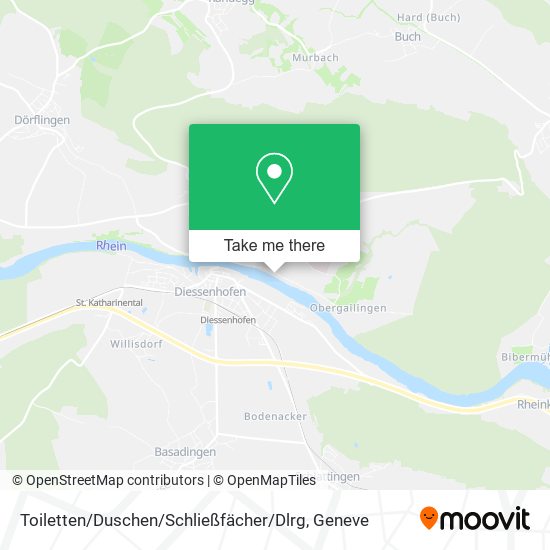 Toiletten / Duschen / Schließfächer / Dlrg map
