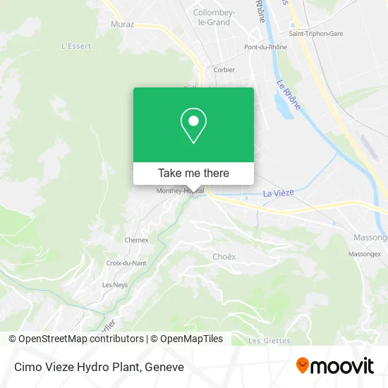 Cimo Vieze Hydro Plant map