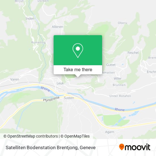 Satelliten Bodenstation Brentjong map