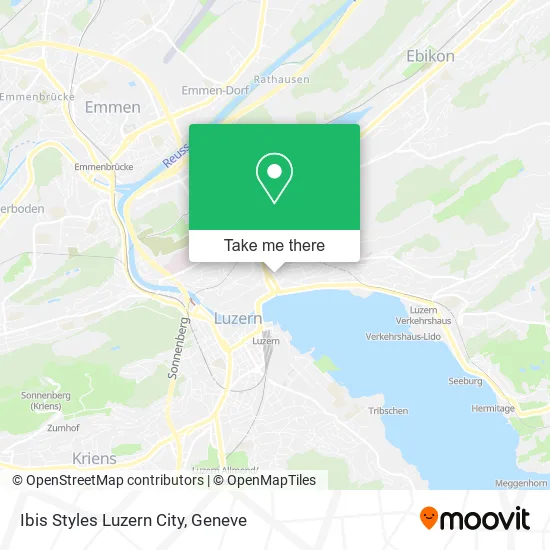 Ibis Styles Luzern City map