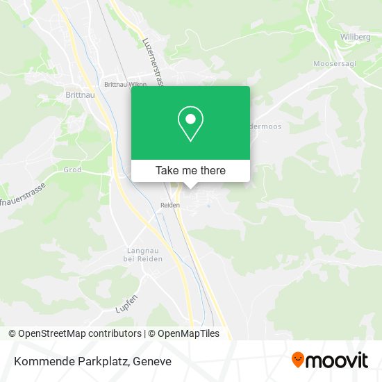 Kommende Parkplatz map