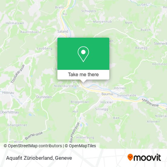 Aquafit Zürioberland map