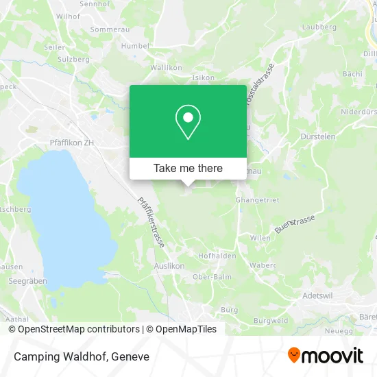 Camping Waldhof map