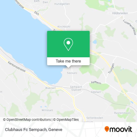 Clubhaus Fc Sempach map