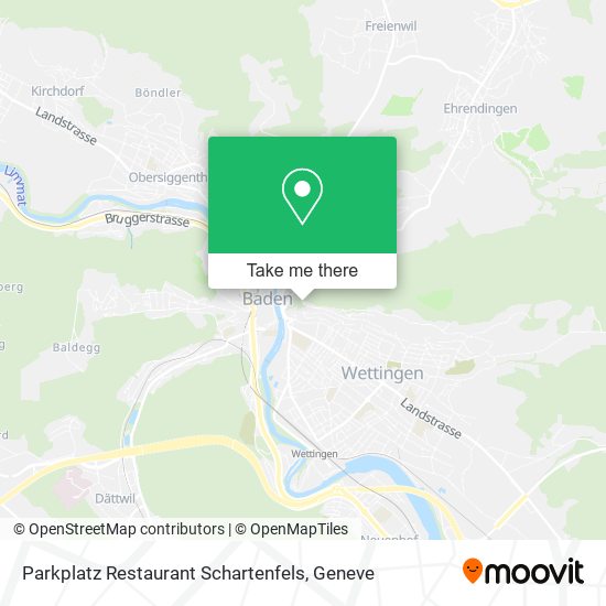 Parkplatz Restaurant Schartenfels plan