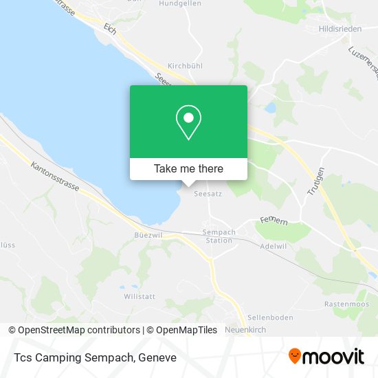 Tcs Camping Sempach map