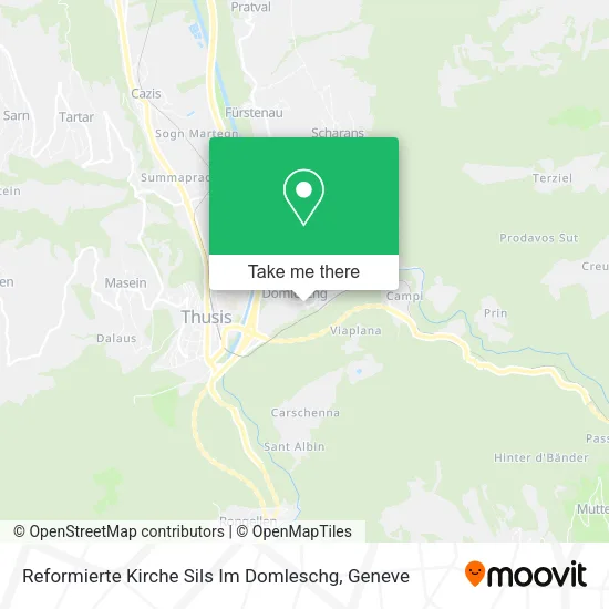 Reformierte Kirche Sils Im Domleschg map