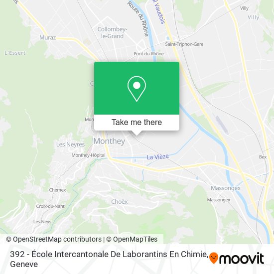 392 - École Intercantonale De Laborantins En Chimie map