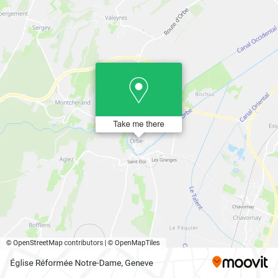 Église Réformée Notre-Dame plan