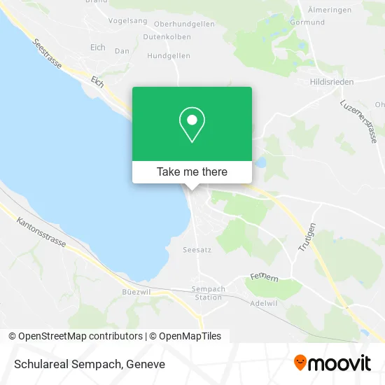 Schulareal Sempach map