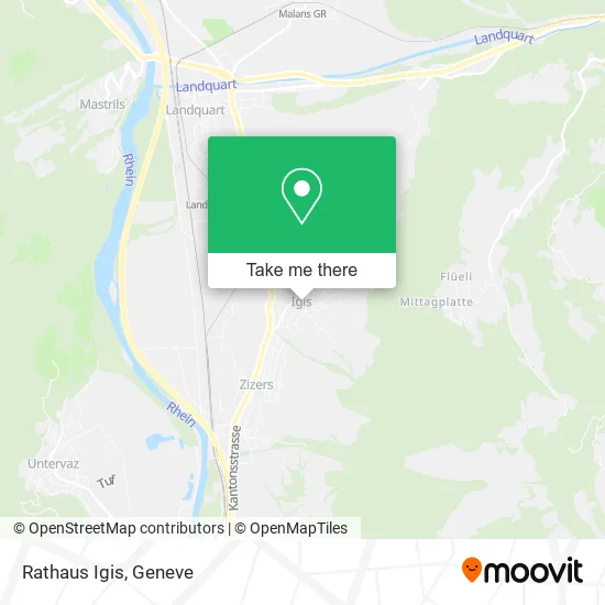 Rathaus Igis map