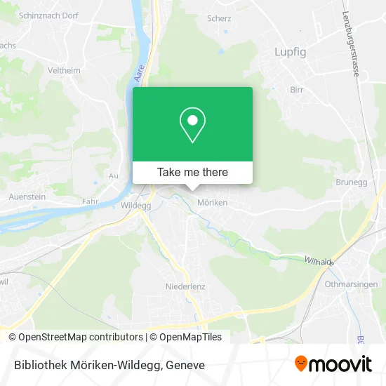 Bibliothek Möriken-Wildegg map