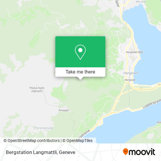 Bergstation Langmattli map