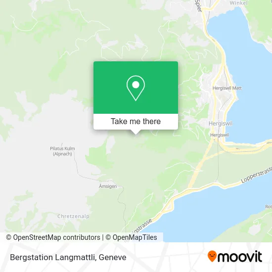 Bergstation Langmattli map