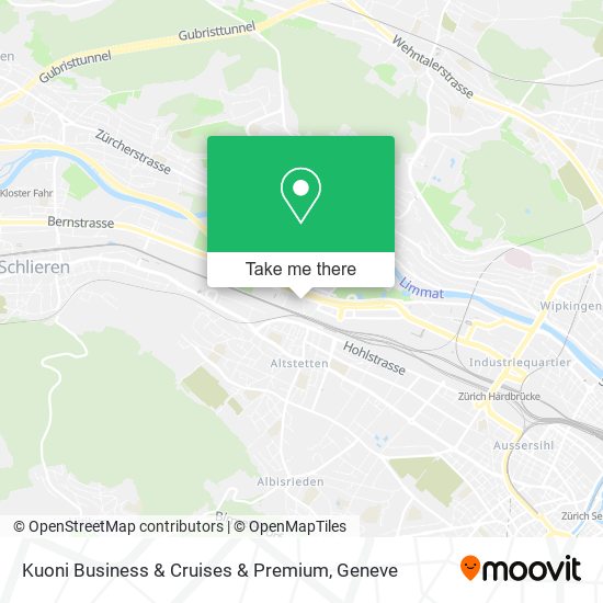 Kuoni Business & Cruises & Premium map