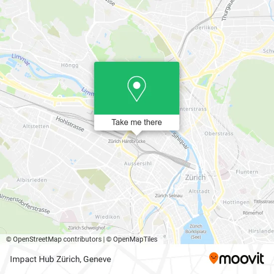 Impact Hub Zürich map