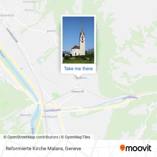 Reformierte Kirche Malans map