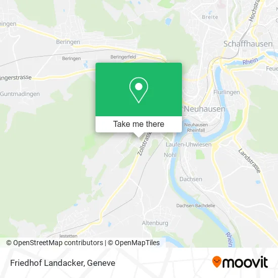 Friedhof Landacker map