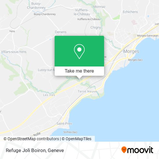 Refuge Joli Boiron map