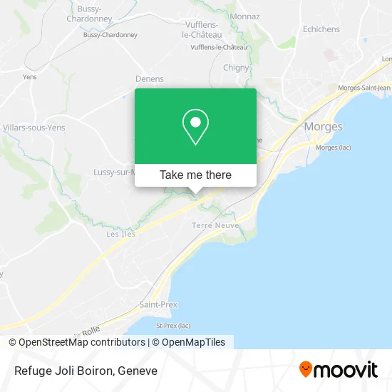 Refuge Joli Boiron map