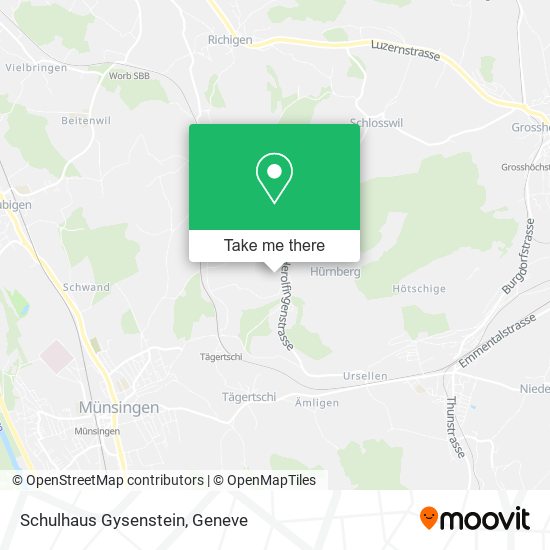 Schulhaus Gysenstein map