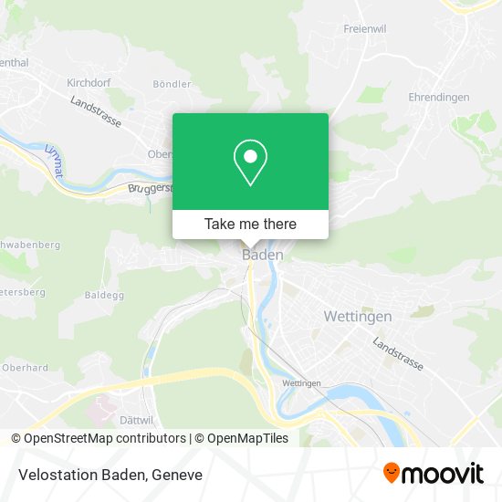 Velostation Baden map