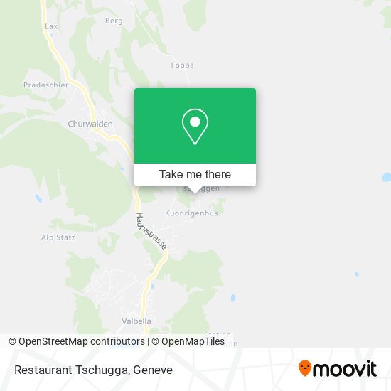Restaurant Tschugga map