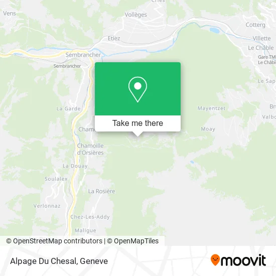Alpage Du Chesal map