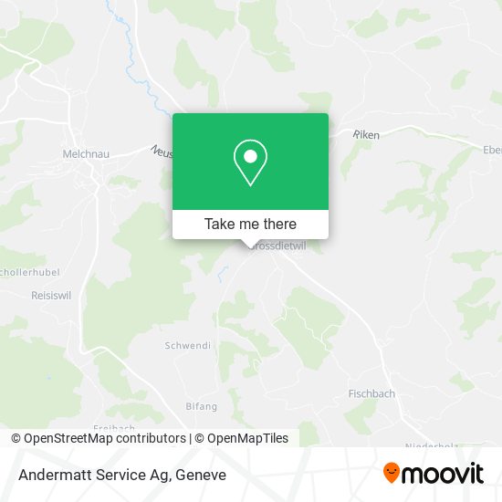 Andermatt Service Ag map