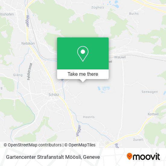 Gartencenter Strafanstalt Möösli map