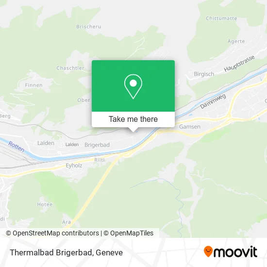 Thermalbad Brigerbad map