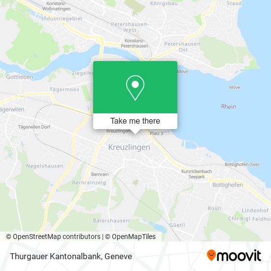 Thurgauer Kantonalbank map