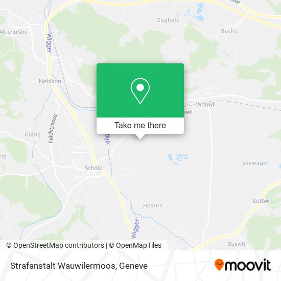 Strafanstalt Wauwilermoos map