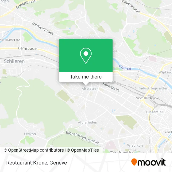 Restaurant Krone map
