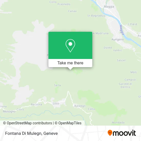 Fontana Di Mulegn map