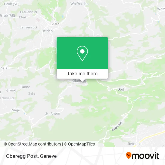 Oberegg Post map