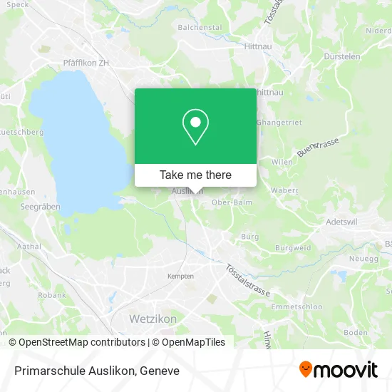 Primarschule Auslikon map