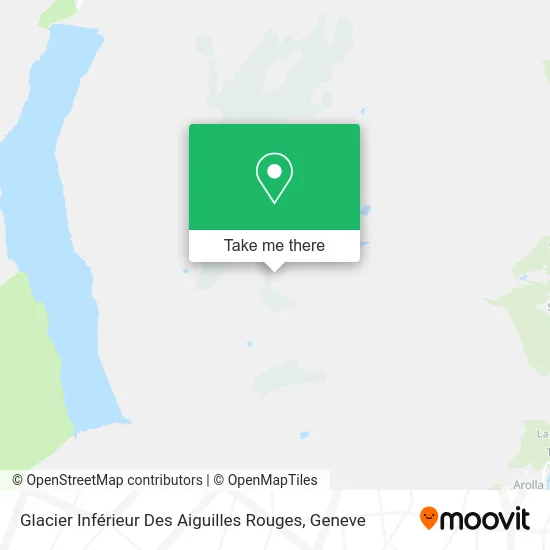 Glacier Inférieur Des Aiguilles Rouges map