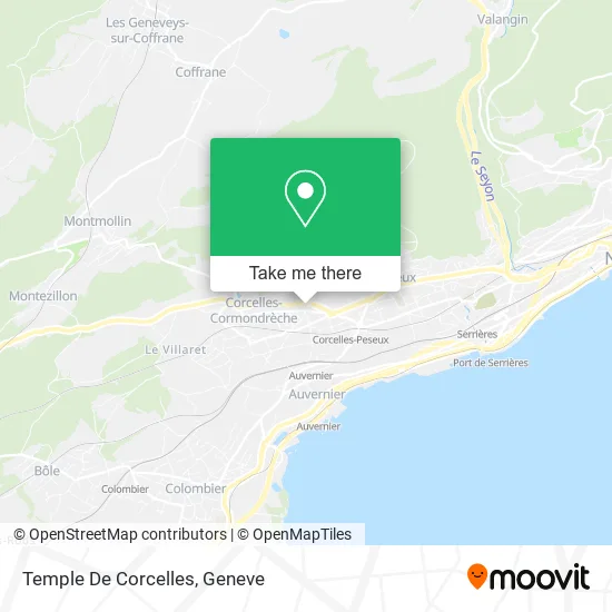 Temple De Corcelles map