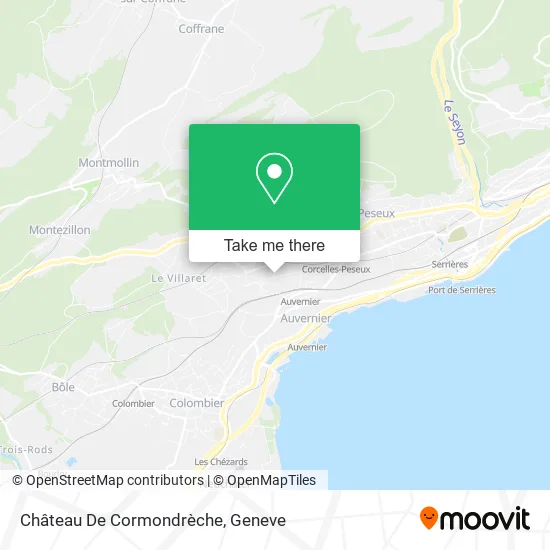 Château De Cormondrèche map