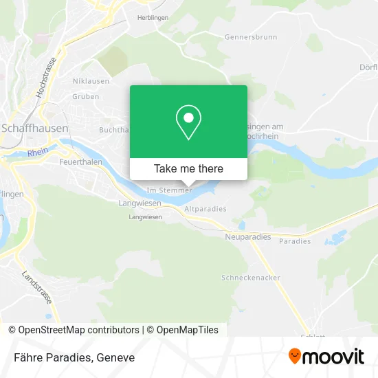 Fähre Paradies map