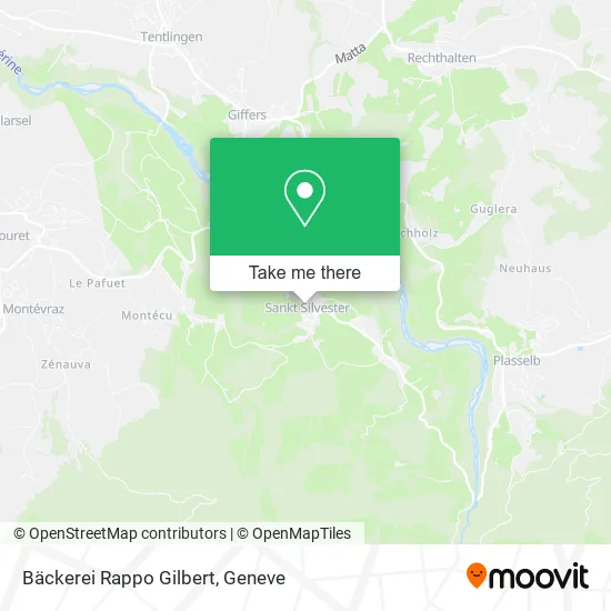 Bäckerei Rappo Gilbert map