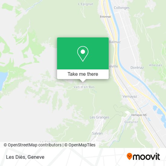 Les Diès map