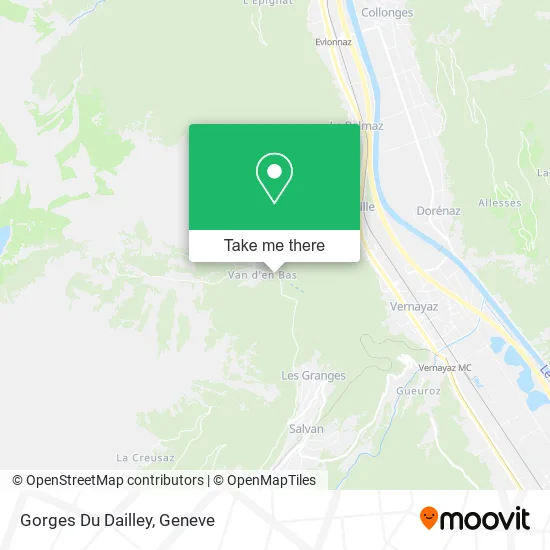 Gorges Du Dailley map