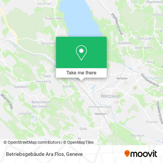 Betriebsgebäude Ara Flos map