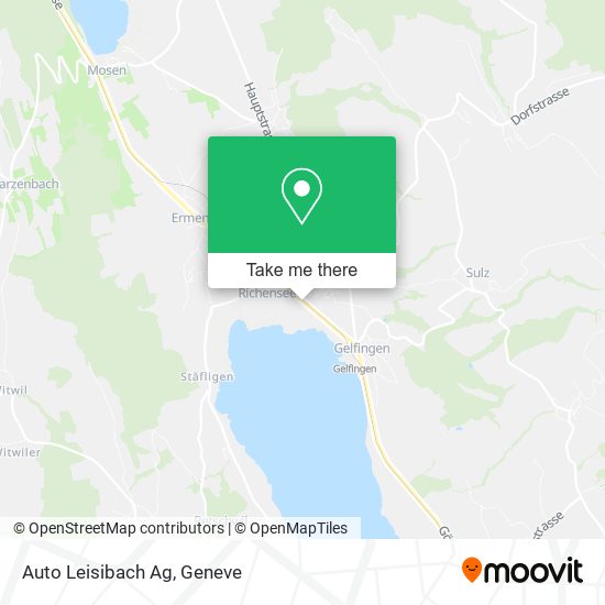 Auto Leisibach Ag map